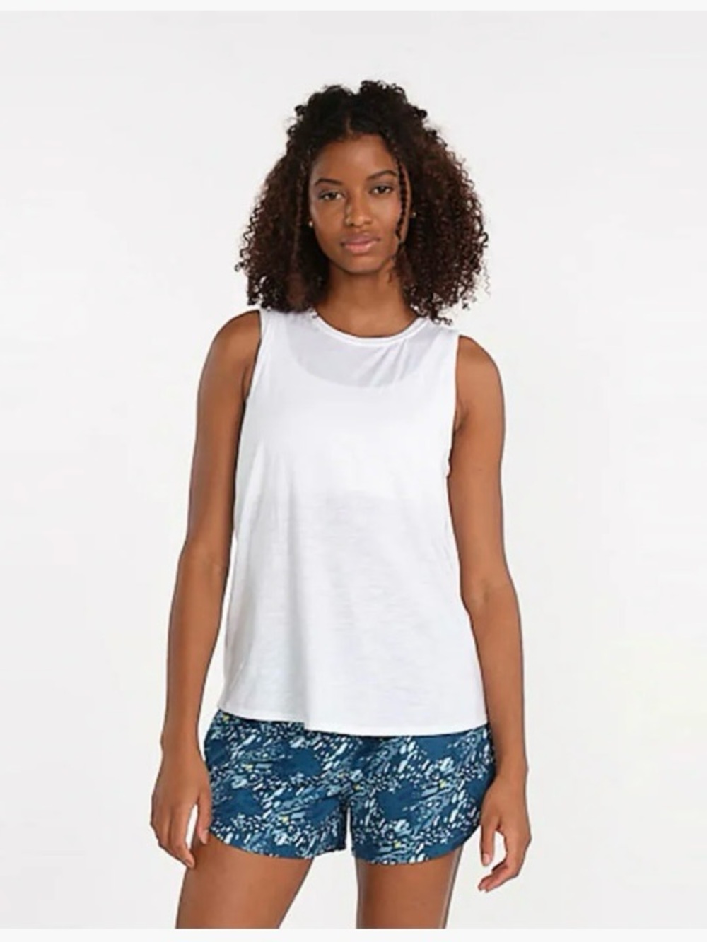 Tasc Nola Performance White Sleeveless Women's Tank Top